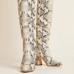NEW 🐍 Sam Edelman Snakeskin knee high boots